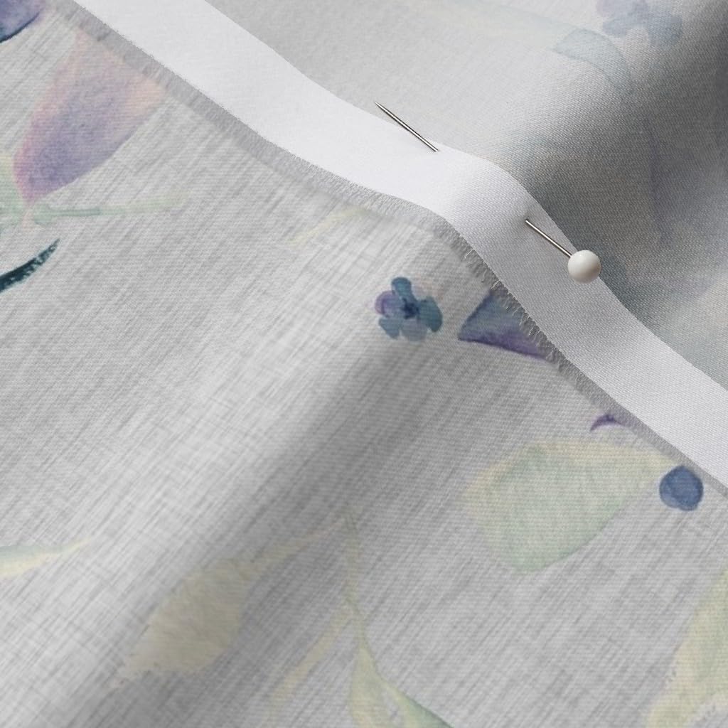 Spoonflower Fabric - Floral Bible Verse Religious Scripture Christian Psalm Religion Printed on Organic Cotton Sateen Fabric by The Yard - Sewing Quilting Apparel Home Decor