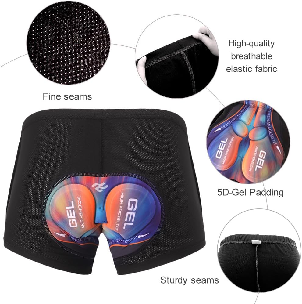 Bike Shorts Men Cycling Underwear MTB Liner 5D Padded Gel Mountain Bicycle Quick-Drying Shockproof Breathable image 4