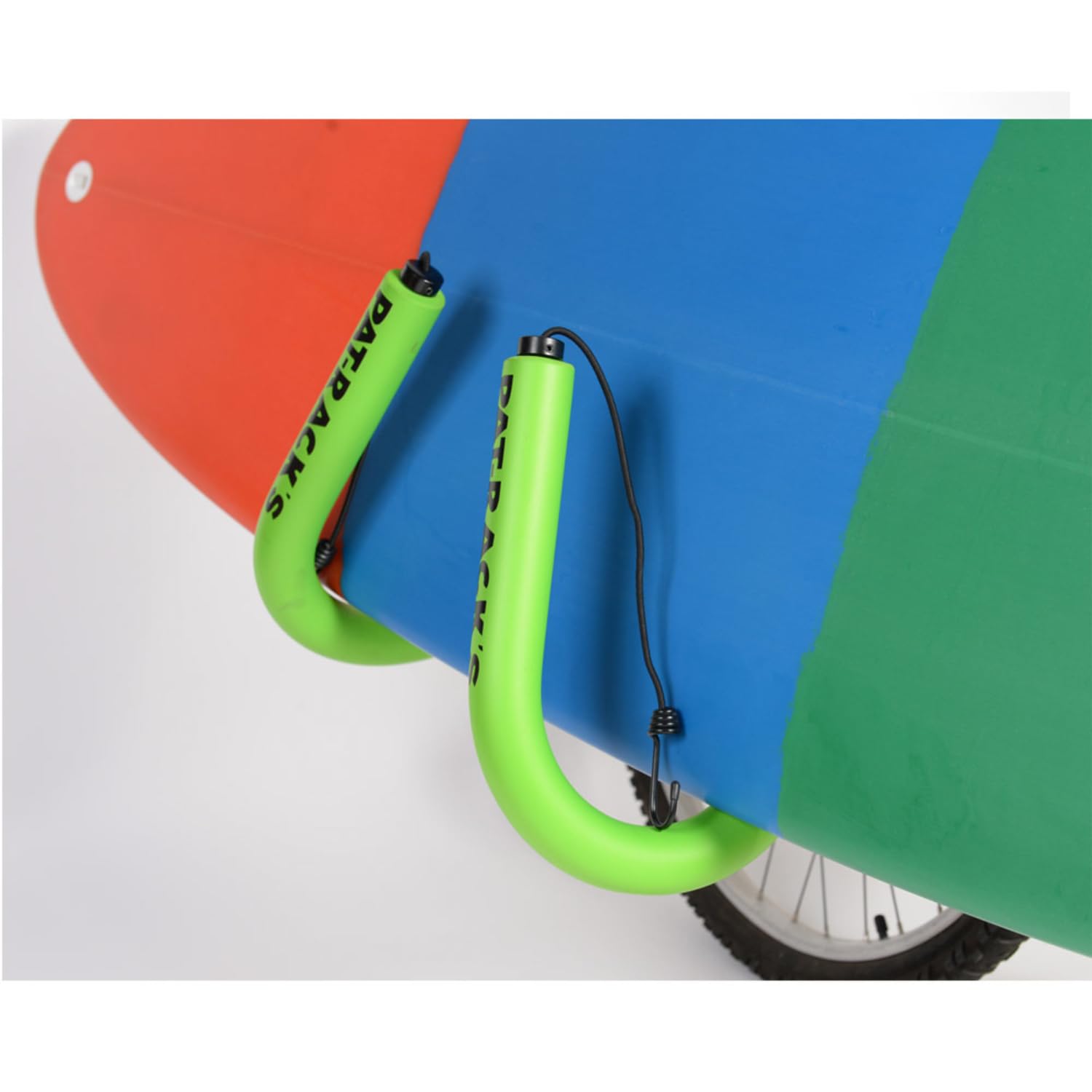 ‍ PAT RACKS Porte-Surf Deluxe Moto/Scooter – Support 2 Bras Rembourrés – Fixation Selle – Shortboard & Bodyboard