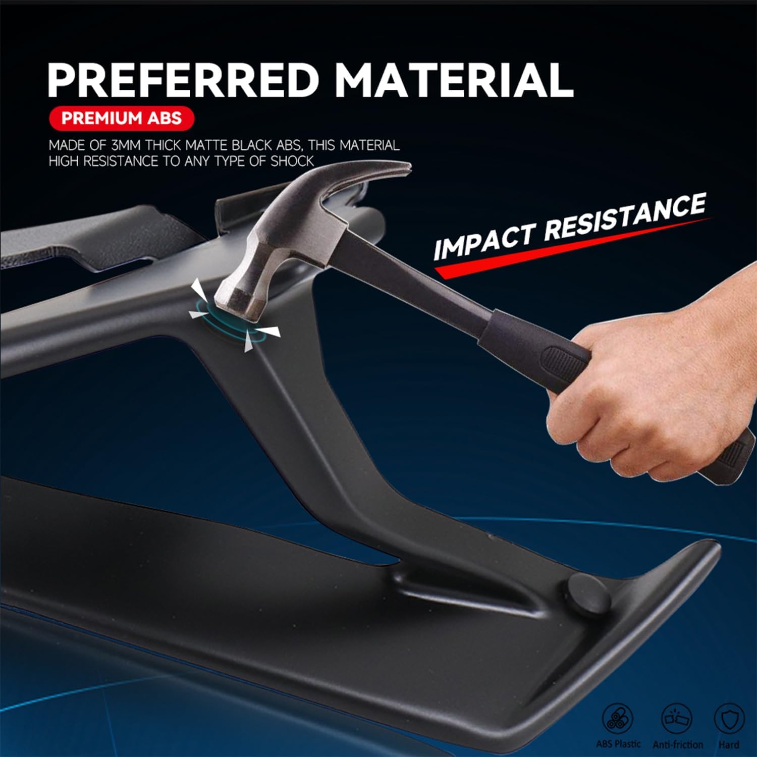 Motorcycle Fairing Wings Aerodynamic Winglets Black Naked Front Spoiler Winglet Fixed Wing Kit for Yamaha MT-09 MT09 2017-2020