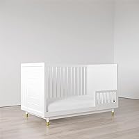 Vista 2 de Little Seeds Riel de aviario para niños pequeños con husillos, color blanco