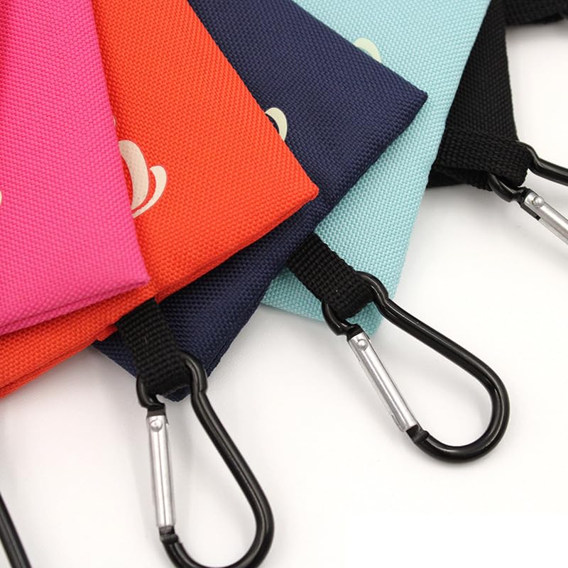 Image of Canvas Dog Poop Bag Dispenser Holder Dog Poop Pickup Bags Container Pet Trash Bag Holder Pet Waste Disposal Bags Dog Waste Bag Dispenser Doggy Poop Bags Holder