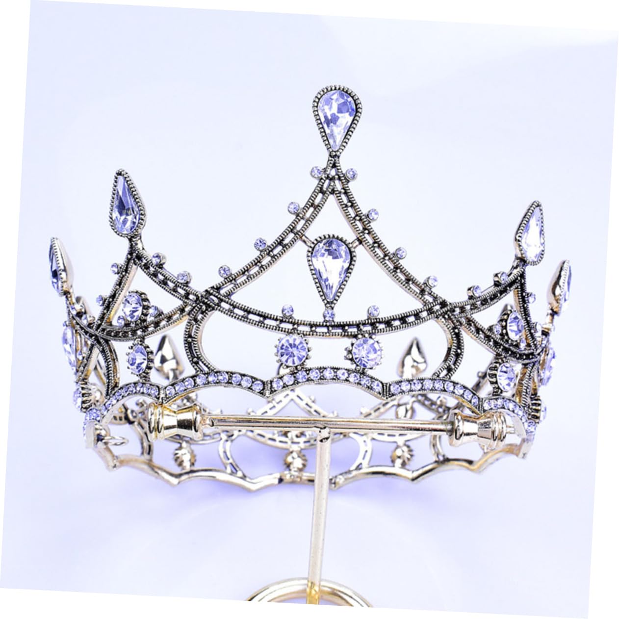 Beaupretty 2piezas Tiara Novia Retro Elegante De Rhinestones Para Bodas y Fiestas Adorno De Cabeza Chic y Sofisticado Accesorio De Boda Esencial Para Look