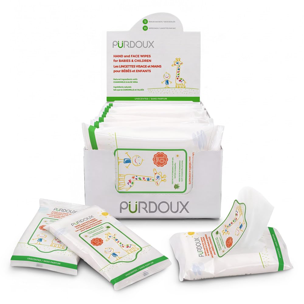 Amazon.com: PURDOUX TM Hand and Face Wipes for Babies and Children