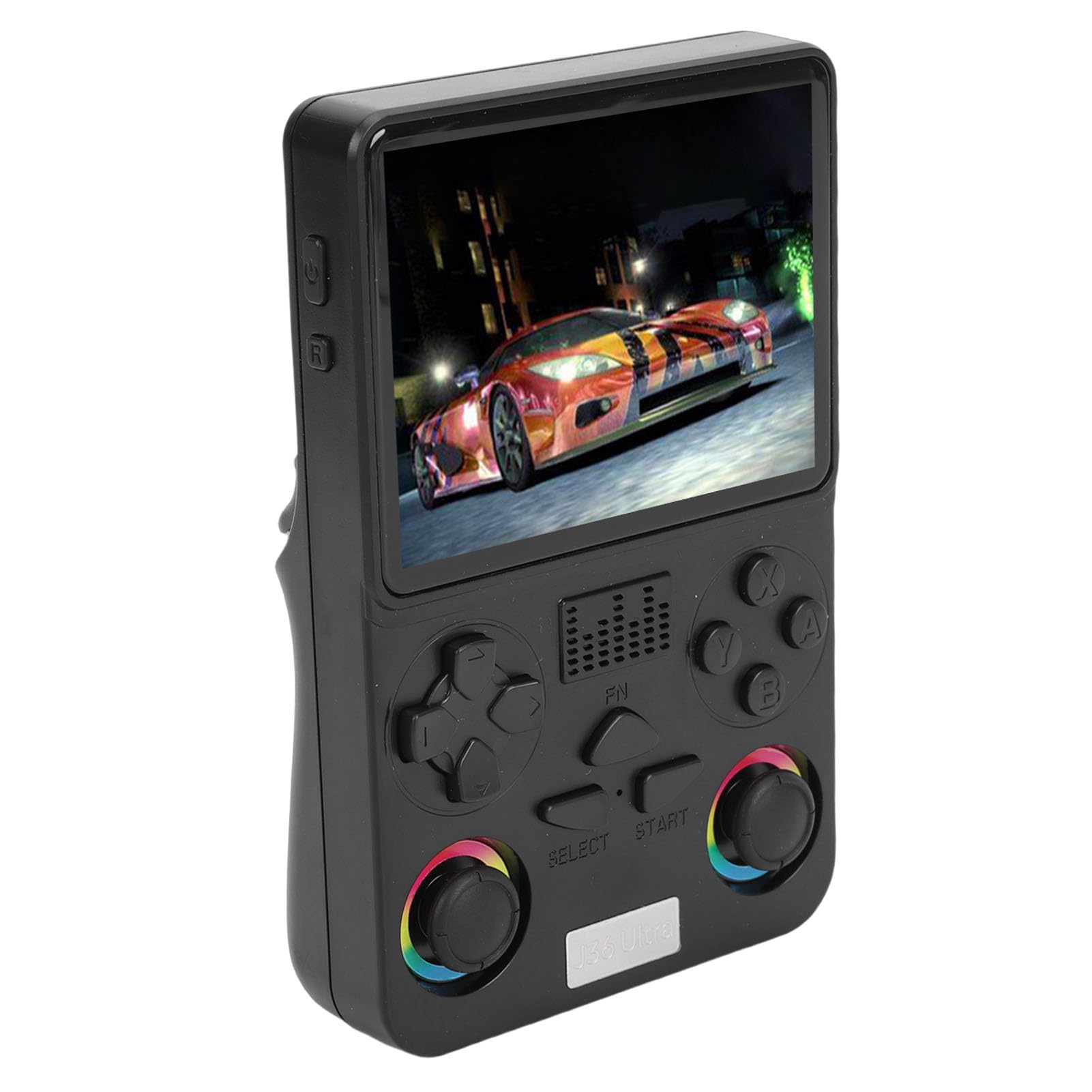 Annadue Vernetzte Handheld-Spielekonsole mit 4-Zoll-Bildschirm, 3000-mAh-, Optimiertes Design (Black)