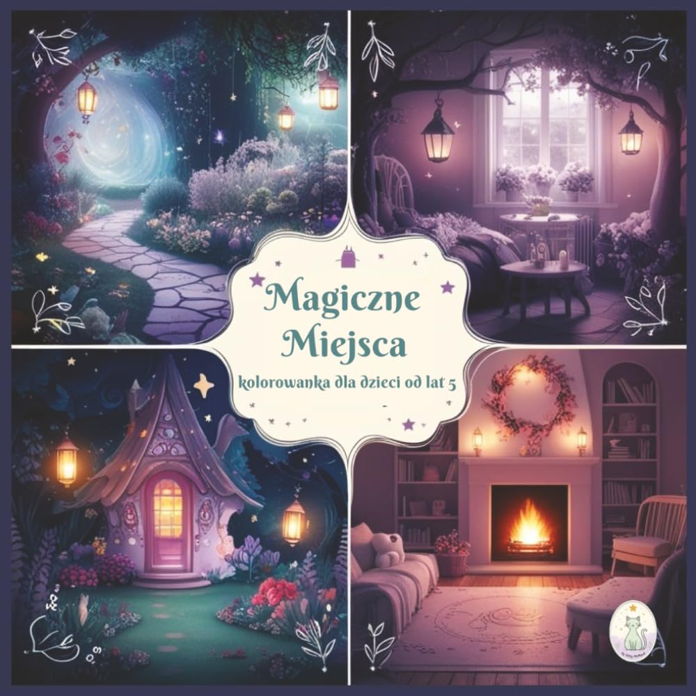 Magiczne Miejsca - kolorowanka dla dzieci od lat 5: 50 magicznych i przytulnych miejsc do kolorowania