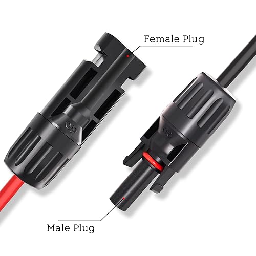 Miniatura 8 de Goupchn Conector de panel solar a CC de 0.217in x 0.083in Cable de extensión adaptador de 13 AWG con CC de 0.315in, adaptador de CC de 0.157in x