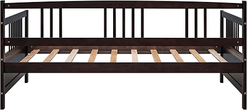 Miniatura 9 de Marco de sofá cama de madera de pino maciza tamaño individual utilizado como sofá o cama ideal para espacios pequeños con nido aspecto conciso y