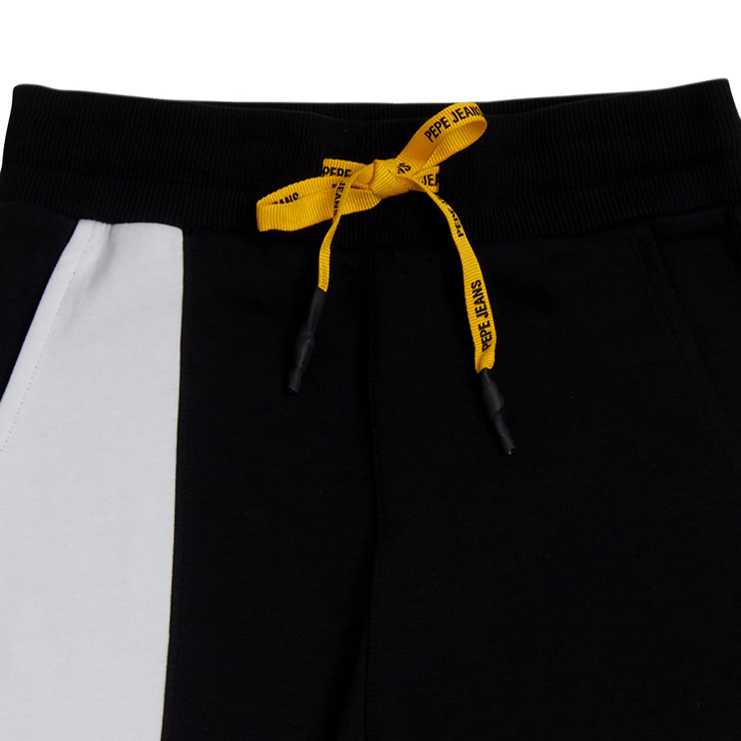 Pepe Jeans Boys Black Colour Block Joggers 1