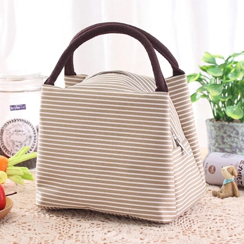 Bolsa de Almuerzo para Mujer Bolsa isotérmica Bolsas térmicas para Alimentos empaquetados Bolsa térmica Bolsa de Almuerzo para niños Bolsa para refrigerador (Color: Cian) (Rosa Fuerte)