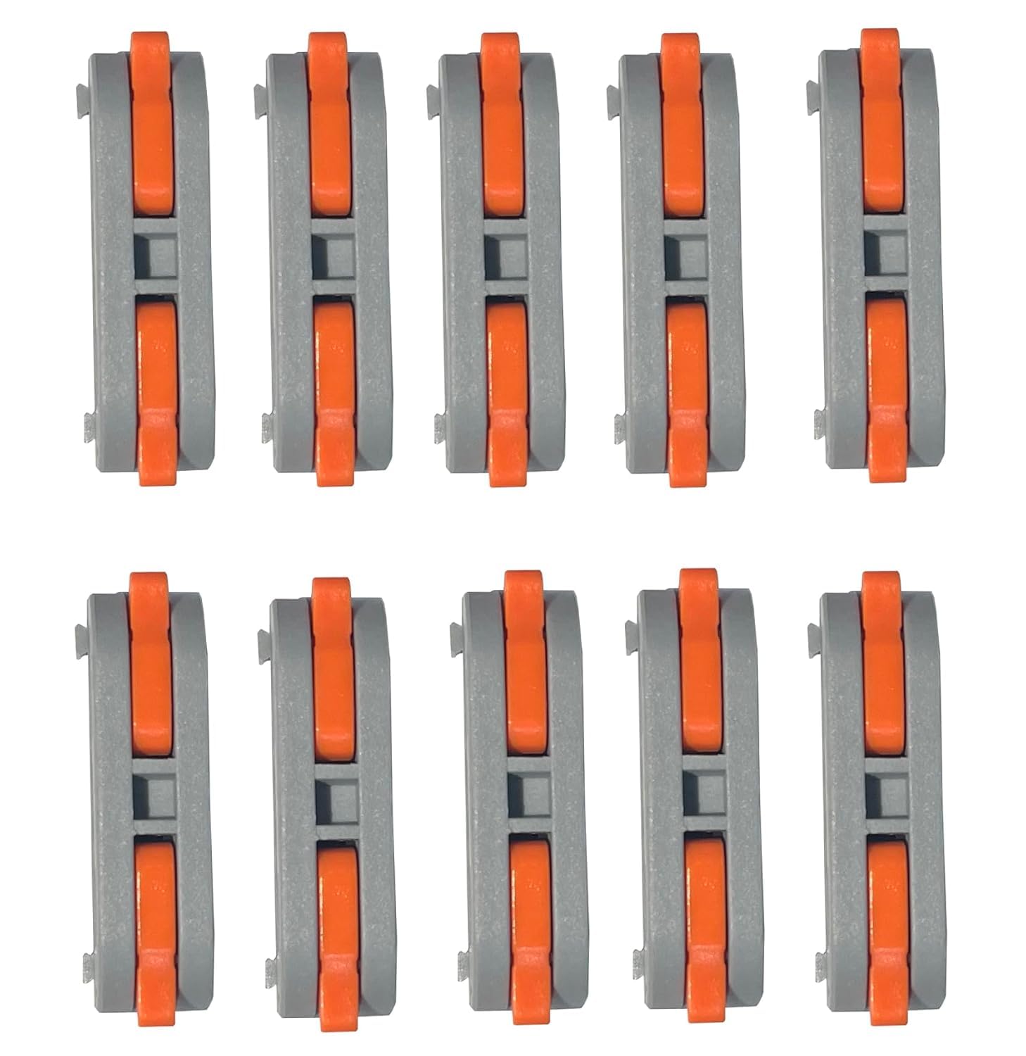 ZRUIDA Wire Connectors, Compact Lever Wire Connectors Wire Terminals 1 Into 1 Out Splicing Cable Connector, Valve in-Line Connector for Quick Connect installation 28-12 AWG (Routine 10Pcs)