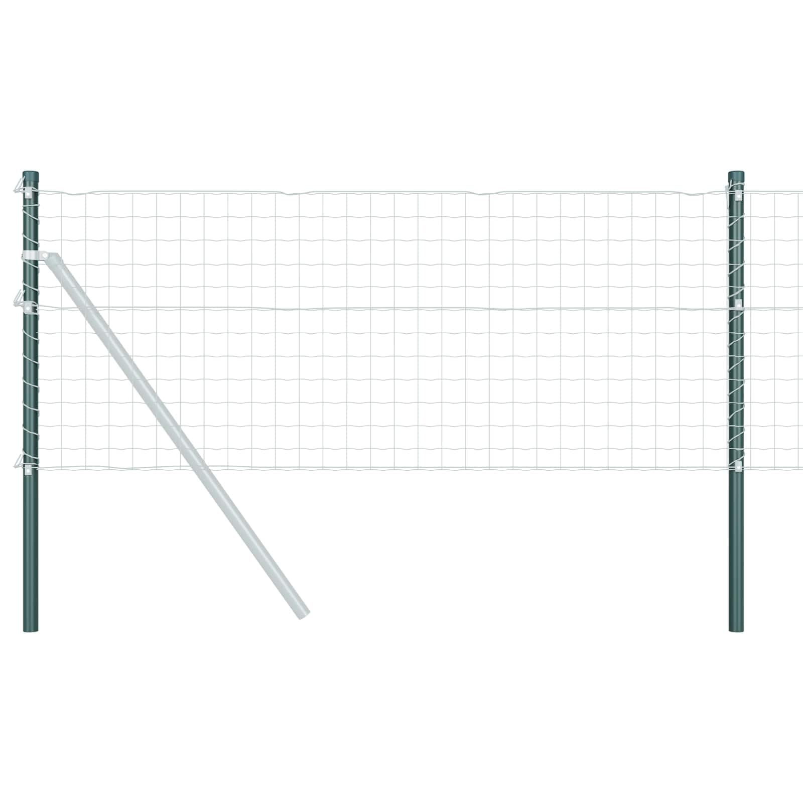 Postes para valla de jardín (12 unidades, 110 cm, acero con
