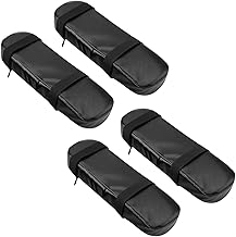 Almofada de Apoio de Braço de Cadeira de 2 Pares,Almofadas de Apoio de Braço de Espuma de Memória,Almofada de Apoio de Braço Macia e Confortável de Couro PU,para Vários Tipos de Cadeiras