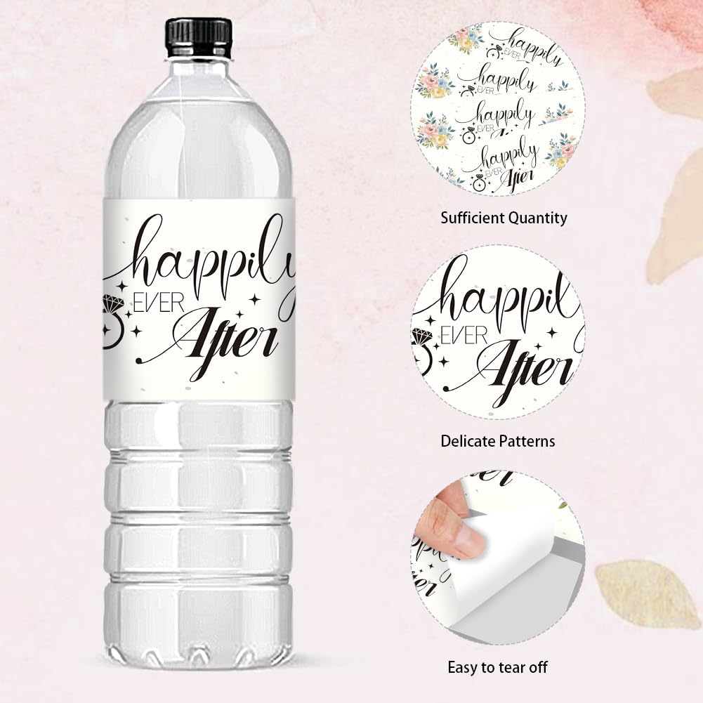 PH PandaHall 30pz Etichette Adesive per Bottiglia D'Acqua Grazie