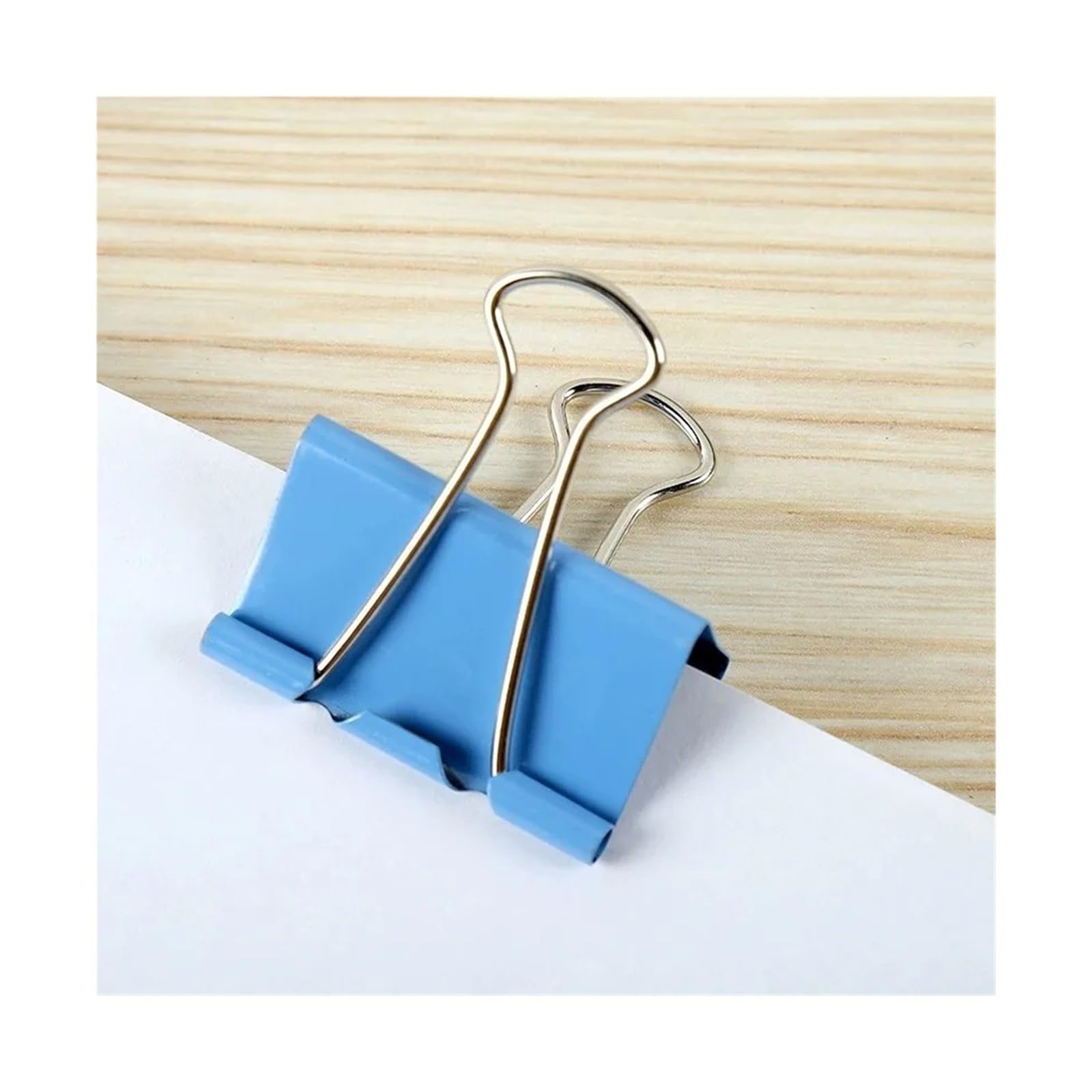 Foldback Klammern 100 Stück Metall-Bindeklammern, bunte Datei | Büroklammer Mini, verwendet for Bücher, Schreibwaren, Clip, Schule, Bürobedarf(41mm)