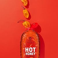 Vista 11 de Nate's Hot Honey - Miel 100% pura infusionada con hojuelas de chile habanero, sabor galardonado, botella exprimible de 16 onzas