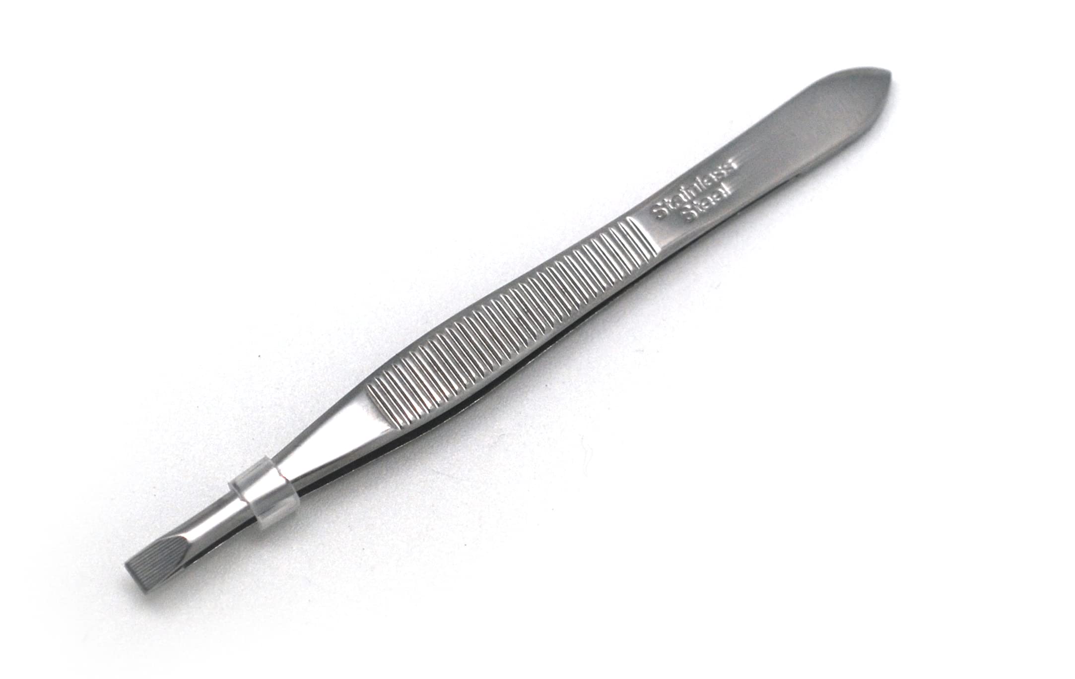 Basicare Stainless Steel Precision Filed Flat Tip Tweezer For Women and Men.Tweezer For Ingrown Hair, Plucking Daily Beauty Tool. (B0CR1JTZZP) Amazon Price History, Amazon Price Tracker