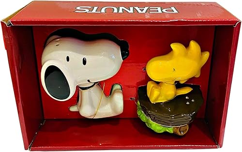 Cacahuetes Gang Snoopy & Woodstock - Salero y pimentero de cerámica