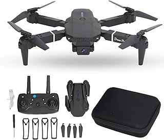 Jectse Foldable Drone, Mini RC Quadcopter with Dual 4K & HD Cameras, Trajectory Flight, High Positioning Hover, FPV & HD I...