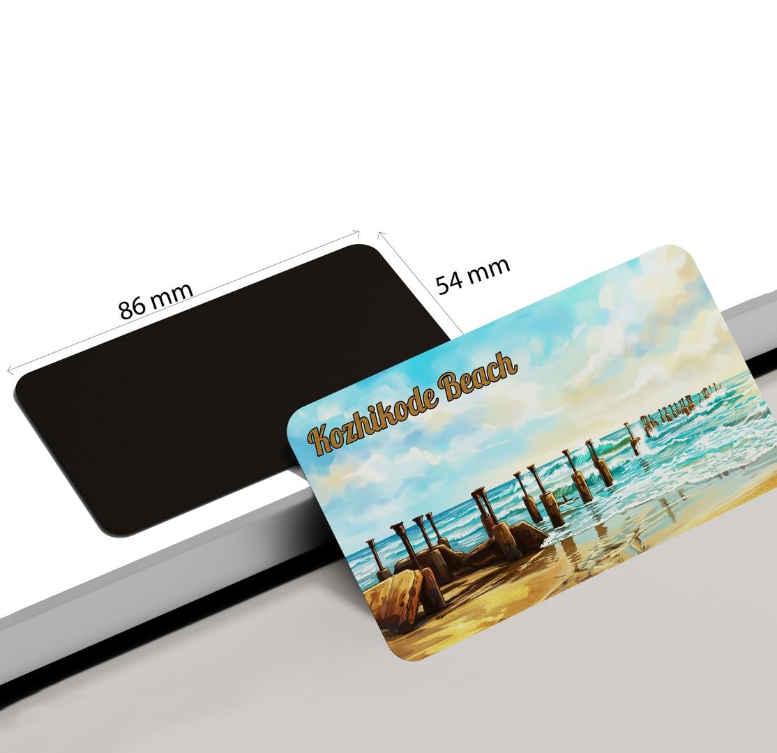 Kerala Beach Fridge Magnet - Dhcrafts -2 Kerala Beach Fridge Magnet - Dhcrafts -2