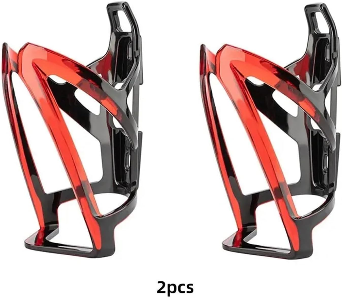 Bicycle Bottle Cages Road Water Holder Lightweight Cycling Bracket Accessory(BlackBlue 2pcs)