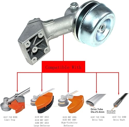 Miniatura 3 de Cabezal de engranaje para Stihl FS100 FS100R FS110 FS120 FS120R FS130 FS130R FS 200 FS200R FS235 FS240 FS240R FS250 FS260 FS260R FS-AW FS-KK M FT100
