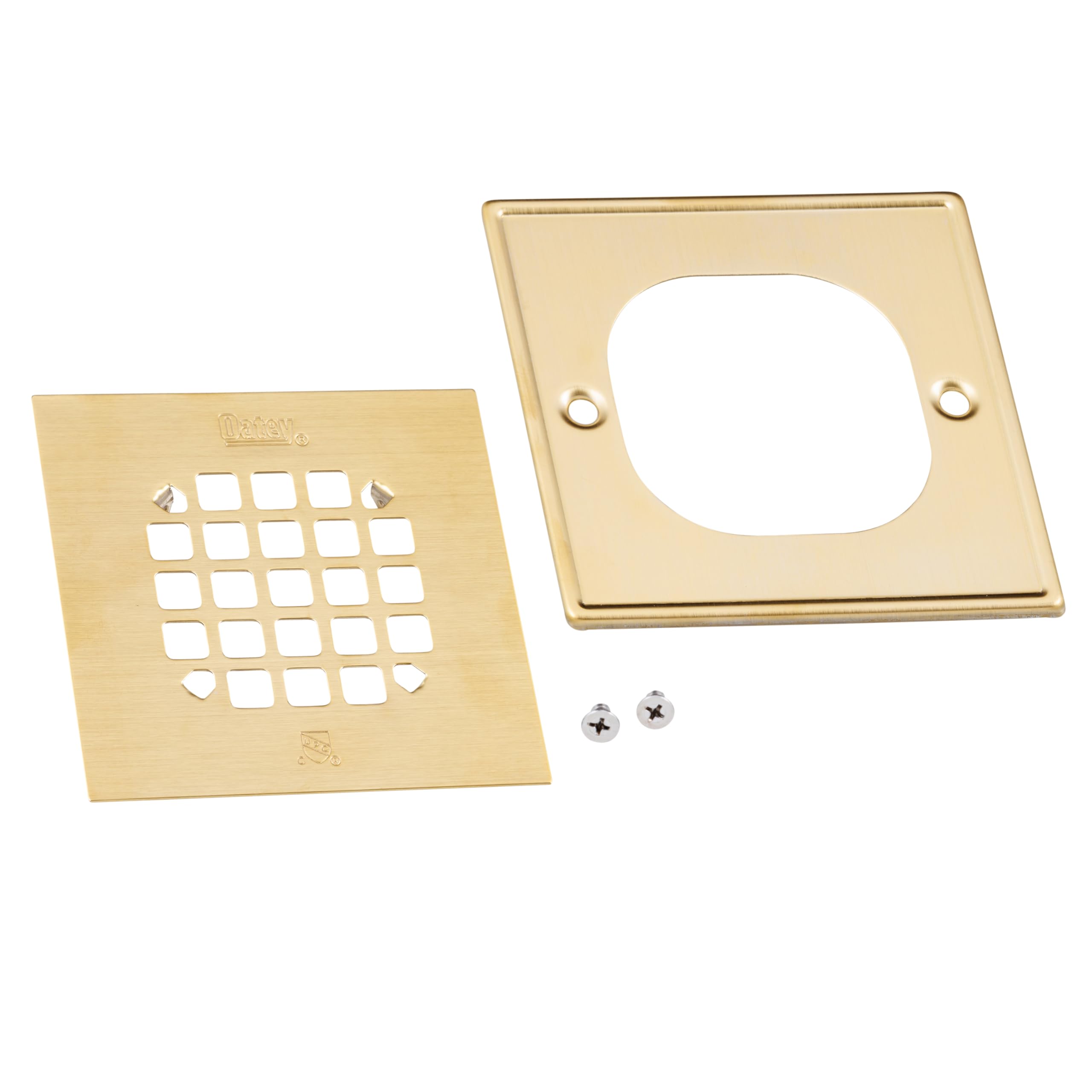 Crépine de douche carrée universelle pour remplacer une grille usée