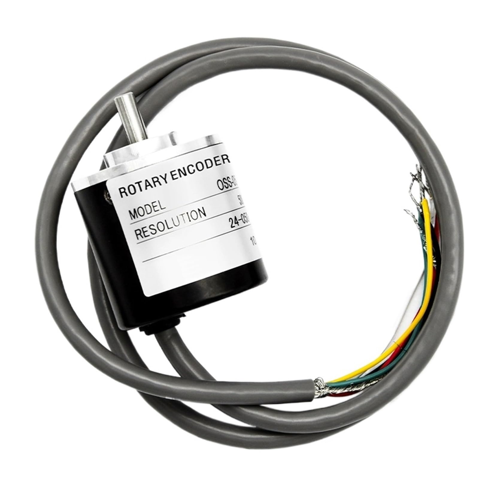 EB38A6-C4AR/EB38A6-H6PR 100~5000PPR Enkoder inkrementalny 38 mm OD Mini enkoder obrotowy do maszyn drukarskich opakowań (100 PPR, EB38A6-P4)
