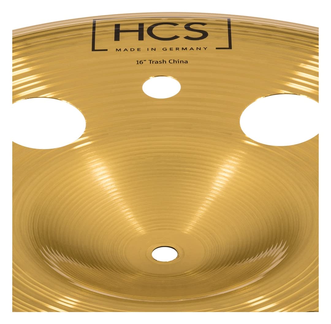 Meinl HCS Trash China - Set da 16", modello: HCS16TRCH - lega MS63 - Finitura: tradizionale - Caratteristica: Calda/Armonica - Incl. supporto per vasca
