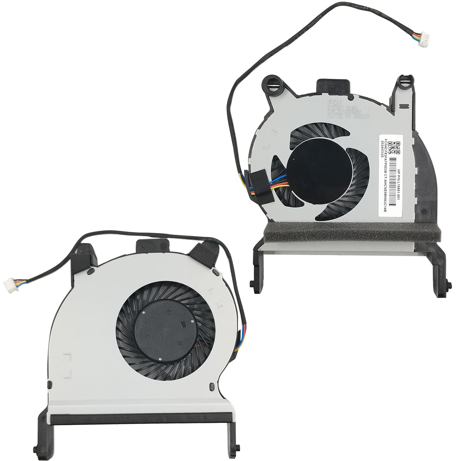 JISHIYUFS Vervanging Nieuwe CPU Koelventilator voor HP Elitedesk 405 G4 G5 400 G4 600 G4 Desktop Mini DM-serie L19561-001 FL3B DC12V 0.5A