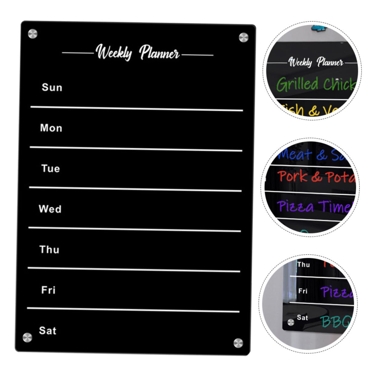 Magnetisches Wochenplaner Whiteboard A3 Magnetische Planungs Tafel Abwischbar Kühlschrank Organizer Für Zuhause Und Büro