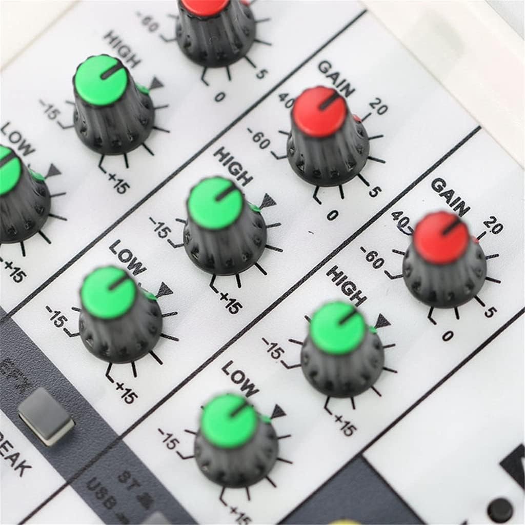 Sound Card Mixing Console Digital 4 Channels O Mixer USB Input 48v Power for Music Recording