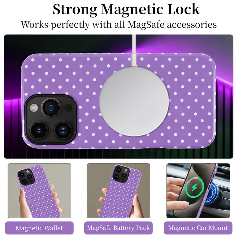 Coque iPhone 13 Pro violette PAKESI rigide en PC et TPU antichoc - 5