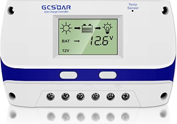 Solar Charge Controller 40A 12V 24V Auto Work PWM Solar Panel Charger Regulator Parameter Adjustable LCD Display USB Output 5V 2A, Work for Leaded,GelAGM,Flooded Type PWM 40A