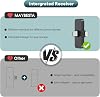 Micrófono inalámbrico mini MAYBESTA para iPhone, Android - 2 pack Lavalier Lapel para grabación de audio y video - Micrófono clip para creadores de contenido YouTube TikTok Podcast Vlogging 4