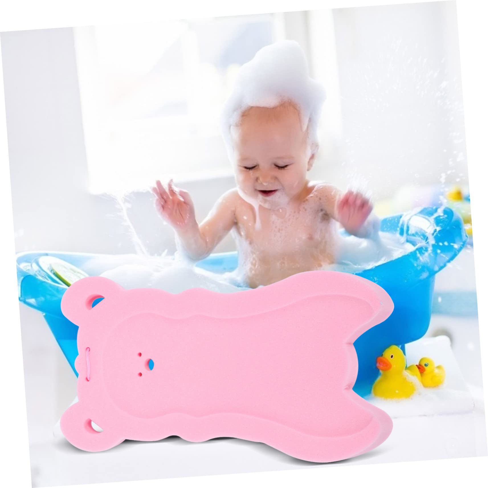 PRETYZOOM 1 Pc Alfombra de baño Esponja Infantil bañera Hinchable Bebe cojín de baño para bebé esponjas Alfombra de Ducha Almohadilla de baño para bebé cojín de baño Antideslizante Navidad