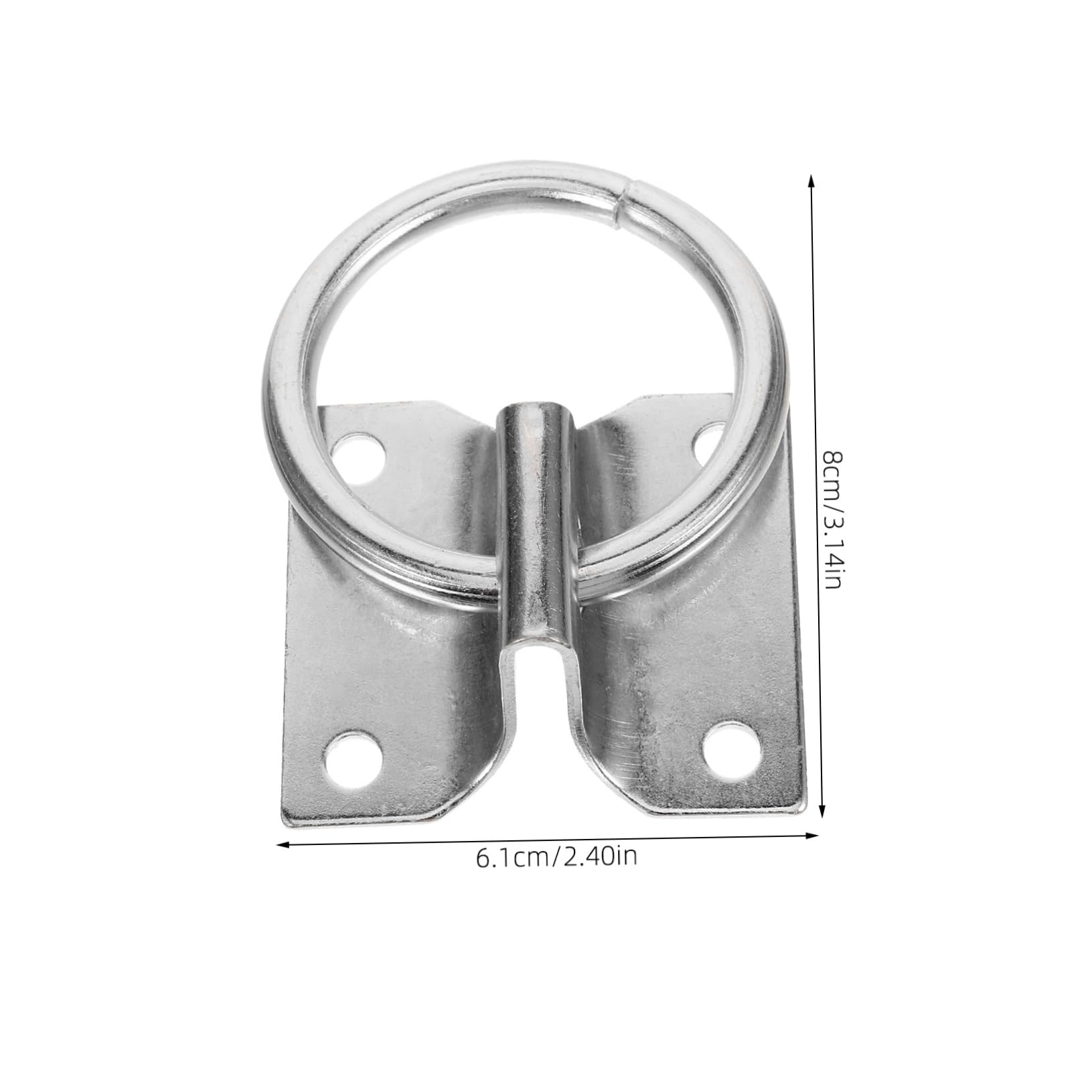 GALPADA Horse Tie Ring 4 Pcs Anti-wear Quick Install Practical Horse Tie Hardware