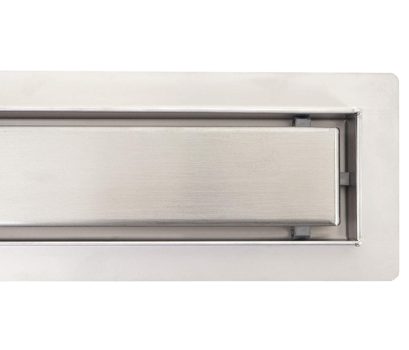 Mendler HWC-D94d - Canaleta para desagüe de ducha (acero inoxidable, 50-120 cm)