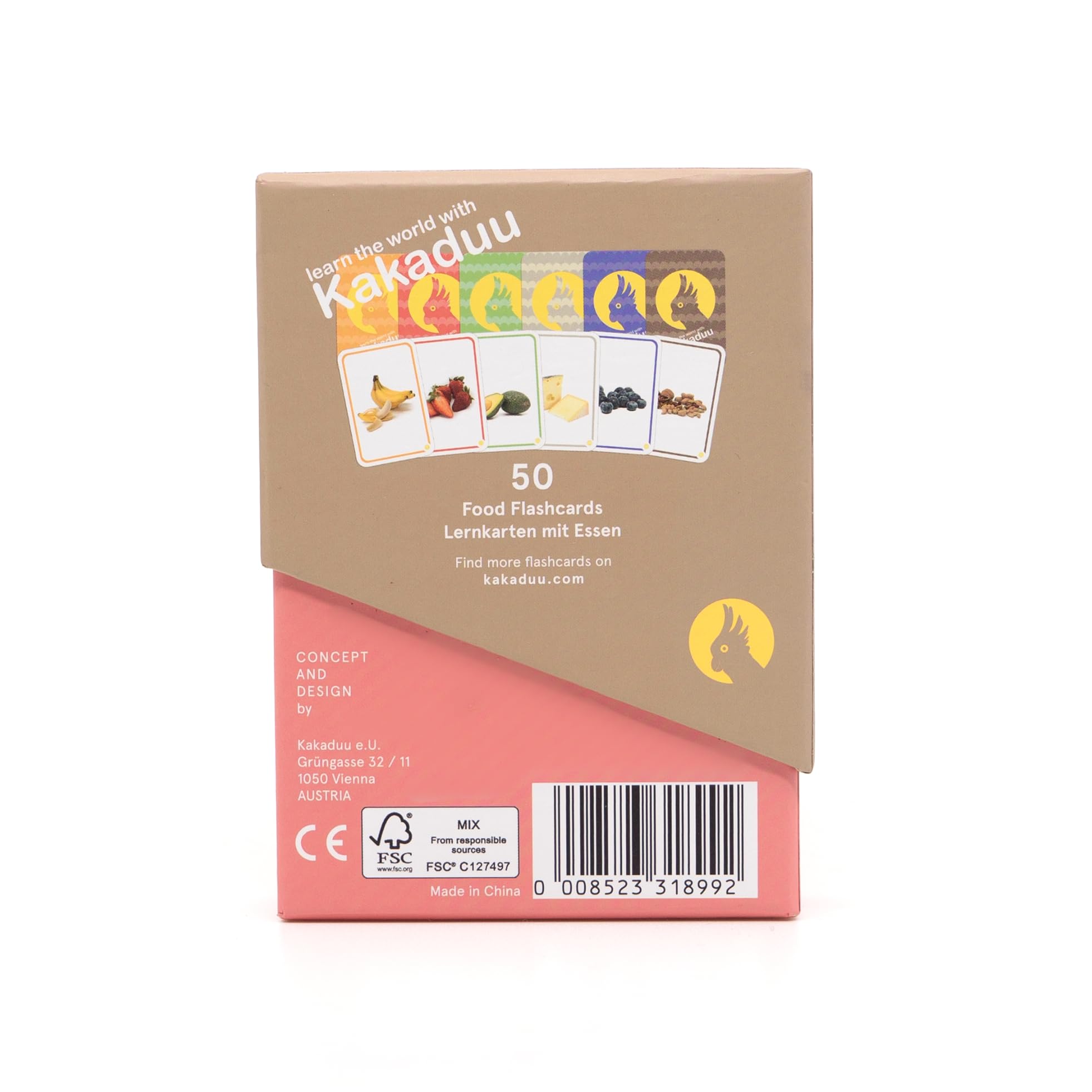 Kakaduu Il Gioco di apprendimento Partire da 1 Anno: “Le Mie Prime Parole - Cibo”. Cinquanta Flash Cards per Aiutare Lo Sviluppo del linguaggio dei Bambini (Montessori)