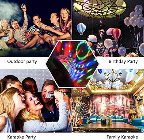 Usb Mini Disco Light With Flexible Usb Extender, 3Packs, Sound Activated Party Lights Dj Disco Ball Stage Lights-Multi Colors Led Car Auto Lights,Magic Strobe Light For Xmas Party,Pool,Karaoke (Black) #TOP6