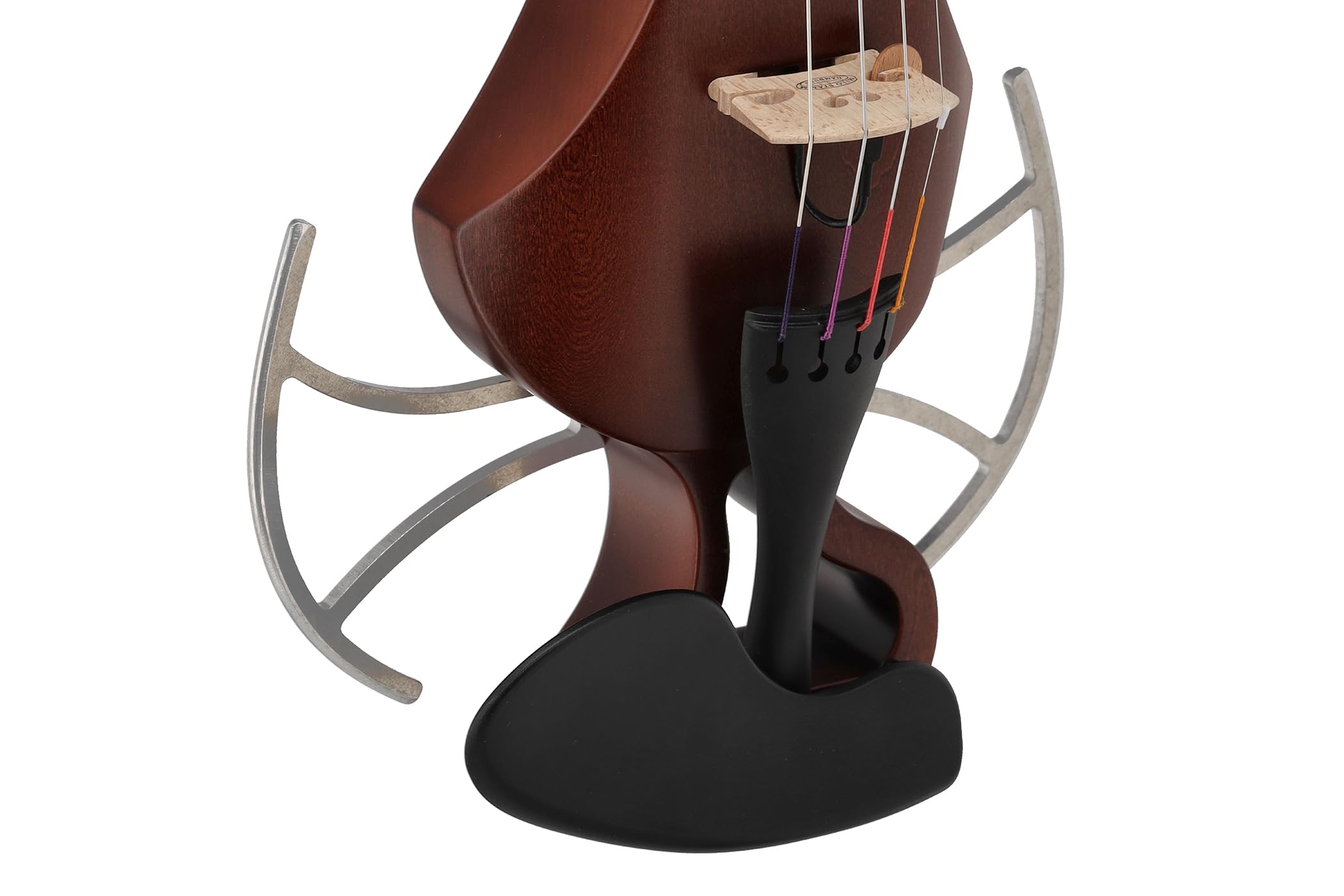 Violino elettrico GEWA, violino elettronico, Novita 3.0 rosso-marrone con adattatore per poggia spalle, 4 corde