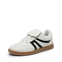 DREAM PAIRS Scarpe da Tennis da Donna con Lacci, Comode, alla Moda Sneakers Donna con Design Pieghevole,Size 38,Bianco,DWUMFN2547