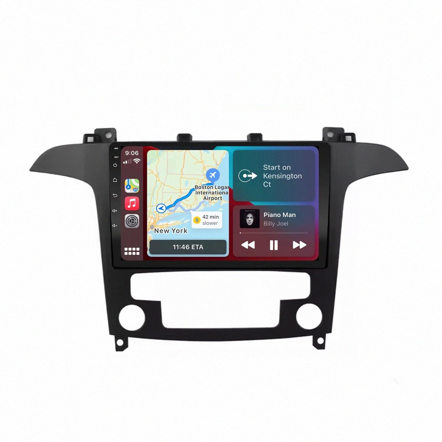 Pantalla Carplay coche inalámbrica Ford S-MAX 2007 2008 con Android Auto y Mirror Link 8