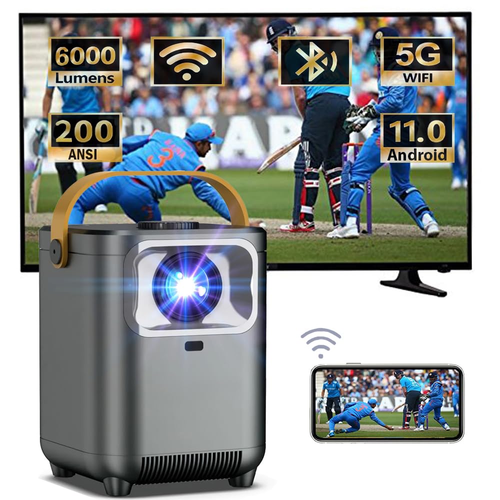ZOTIMO 4K Mini Projector for Room 120 ANSI, 4000 Lumens, 1080p HD Small Projector for Home Cinema Theater with WiFi & Bluetooth, Portable Android LED Smart Wall Display projecter-image-47