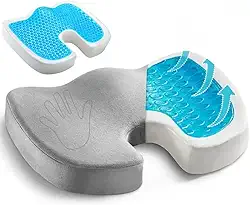 44×34×8 cm Almofada Coccix, para Coccix é Compatível com Cadeiras de Escritório/Jogos/Assentos de Carro/Cadeiras de Rodas