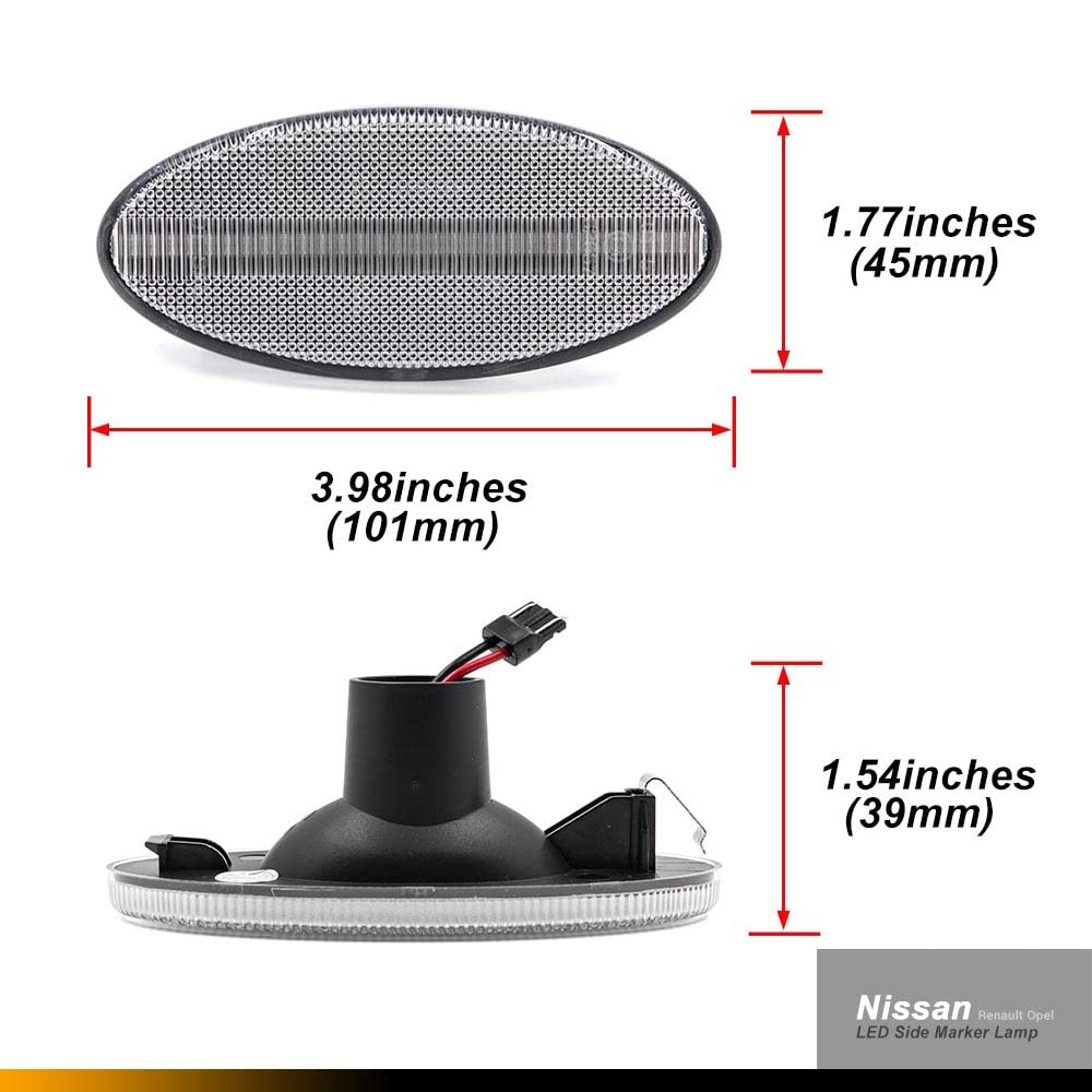 clignotants latéraux LED pour R/enault Master 3 Van avec pour Applicable