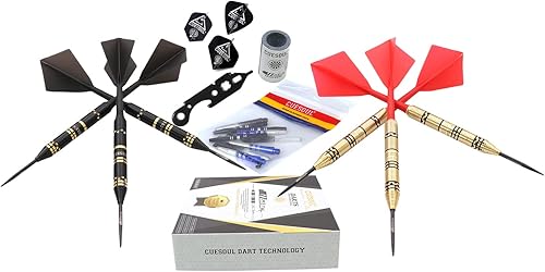 Miniatura 5 de CUESOUL JAZZ PLUS Dardos de punta de acero 0.74 oz con AK5 Dardos de vuelo y todos los accesorios de dardos