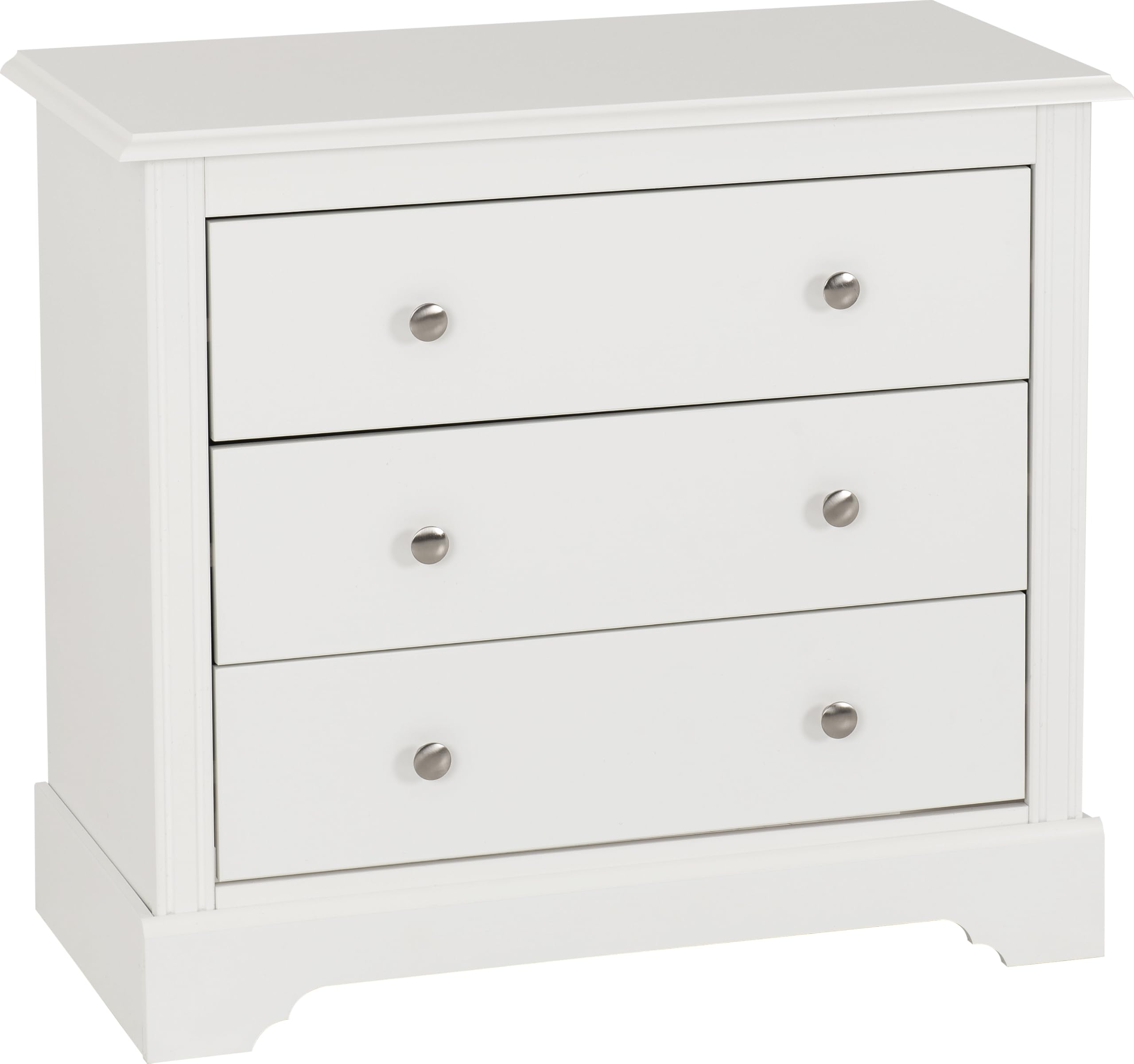 Seconique Stratford 3 Drawer Chest - White