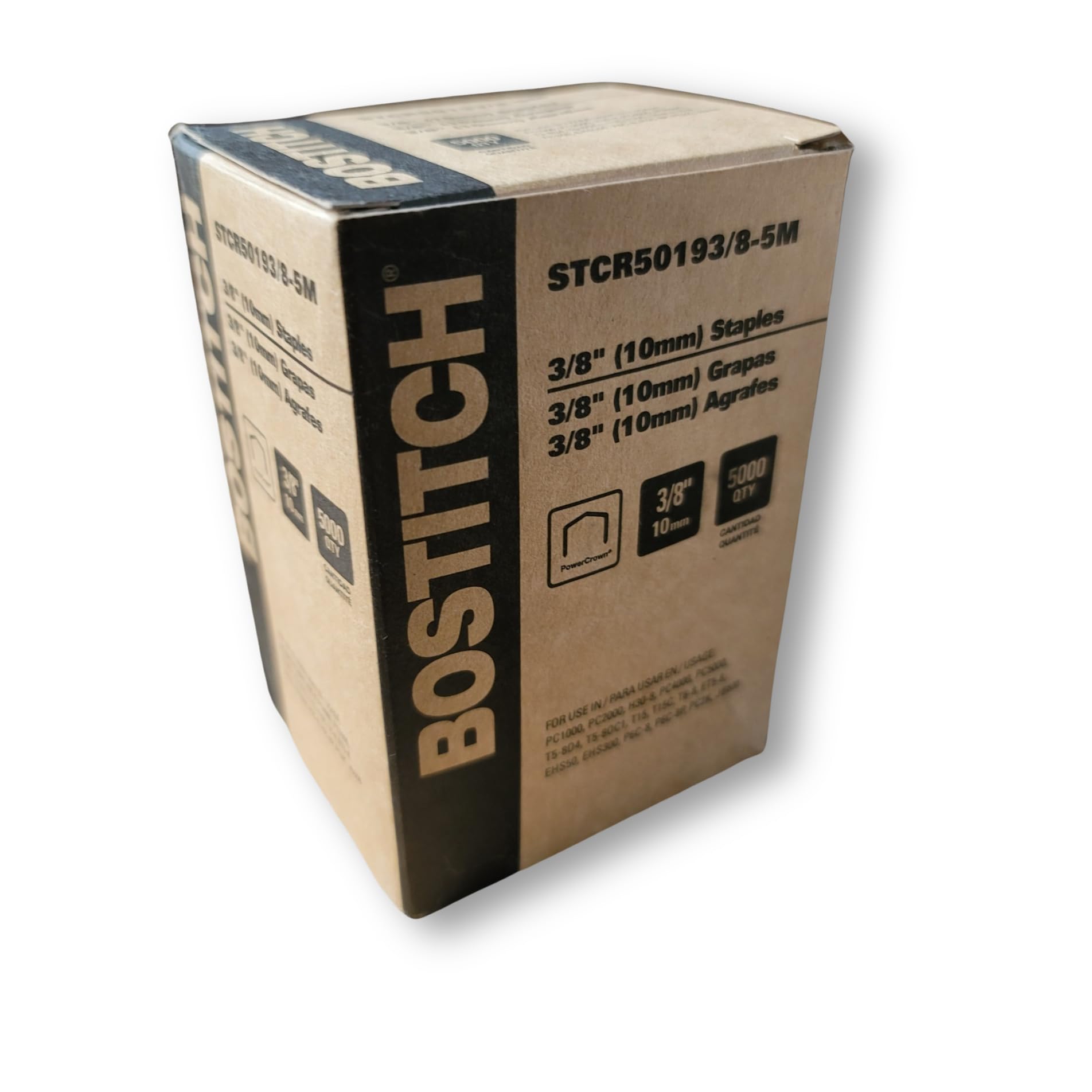 Amazon.com : STCR5019 3/8-5M Power Crown Staples, (5) Boxes, 5,000 
