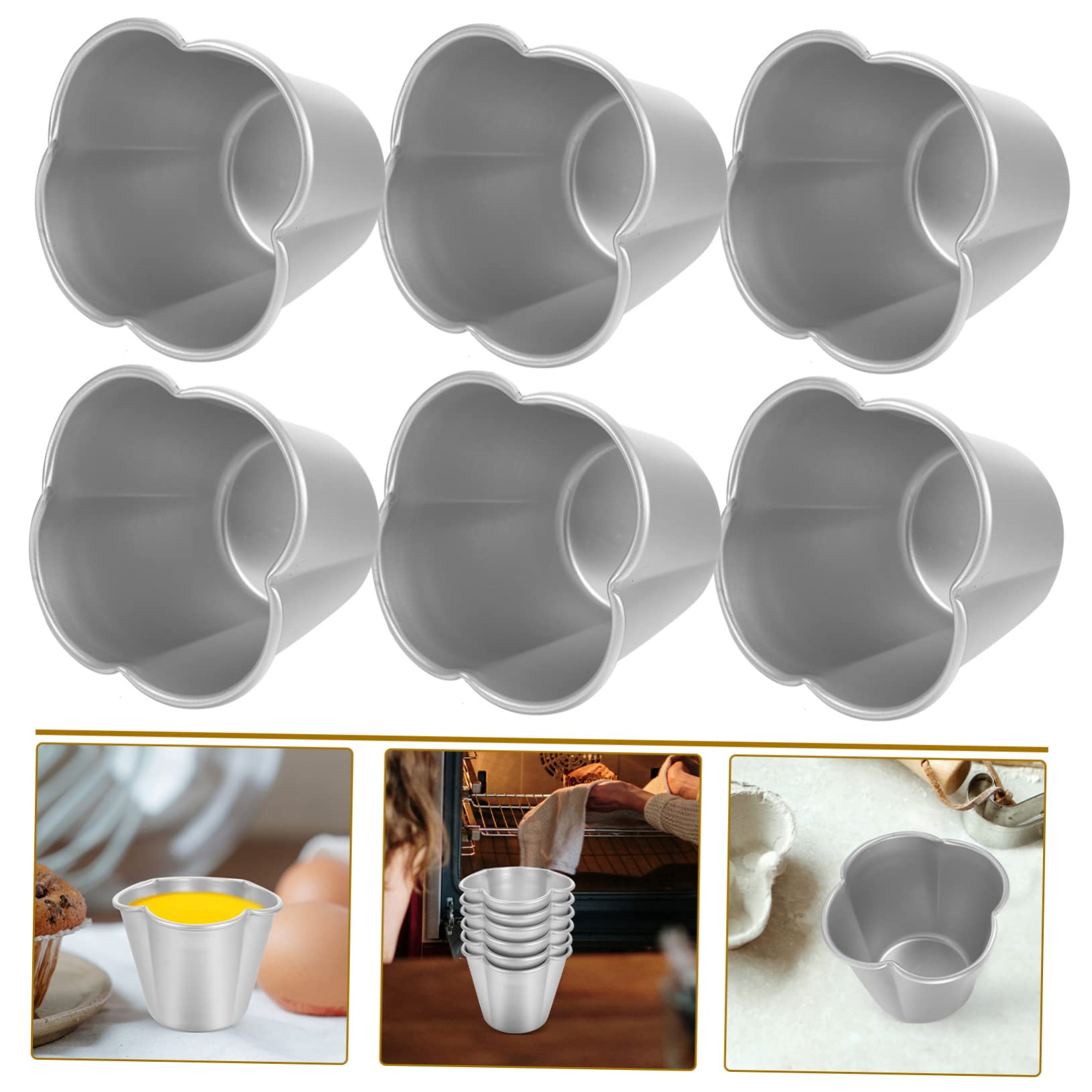 HEMOTON 18piezas Moldes Para Pasteles De Multi-funcional Para Hornear Tartas y Pudines Resistentes Temperaturas Superficie Antiadherente